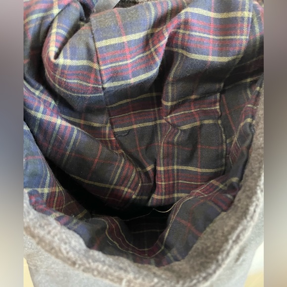 -Burton Dry Ride Gray Flannel Lined Snap Zip Hooded Snow Boarding Vest Small - Picture 6 of 12